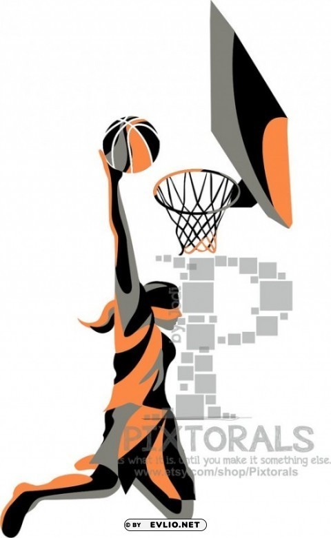 basketball dunk Clear image PNG