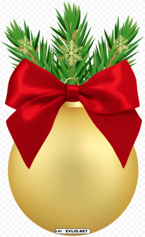christmas ornament gold PNG graphics for presentations