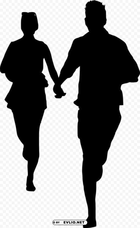 couple silhouette PNG free transparent