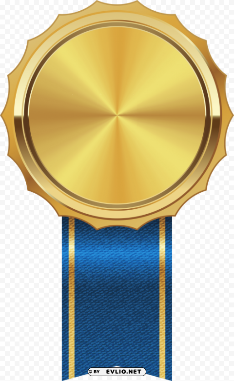 gold medal ribbon PNG with cutout background