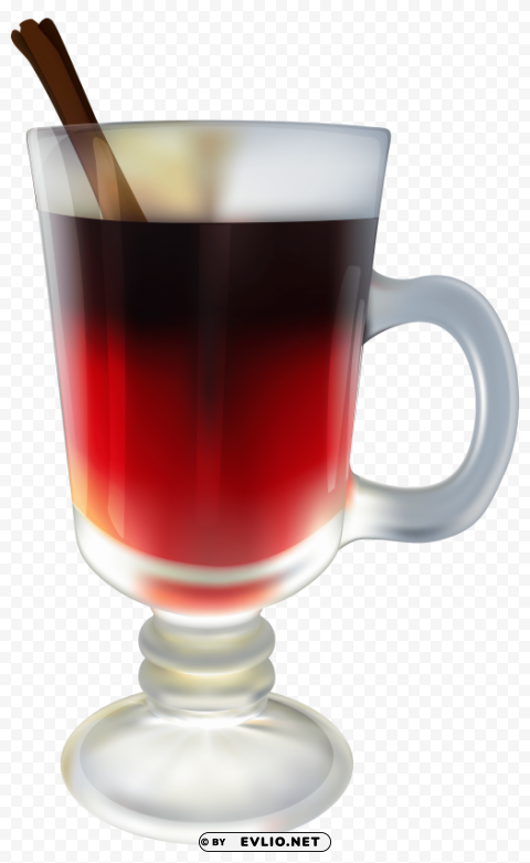 Hot Red Tea Isolated Graphic On Clear PNG