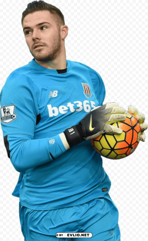 Download jack butland Transparent PNG Isolated Illustration png images background ID e80b39a5