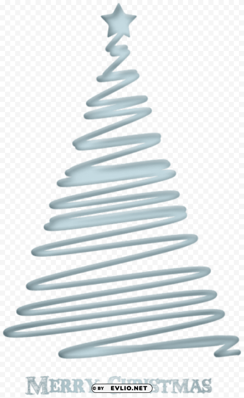 merry christmas decorative tree PNG transparent design bundle