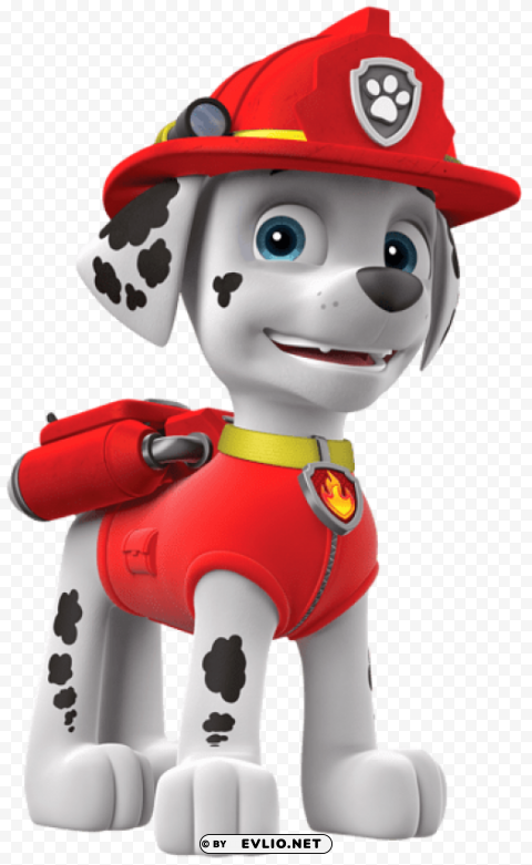 paw patrol marshall cartoon PNG Isolated Illustration with Clarity