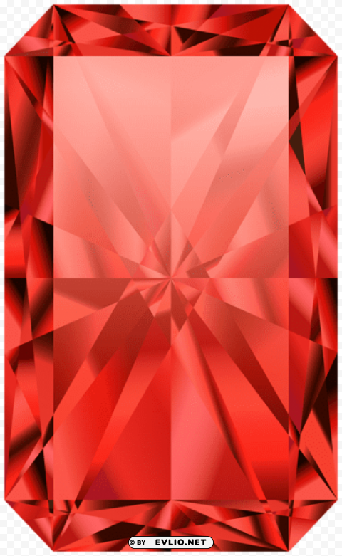 Red Diamond Transparent PNG Isolated Element