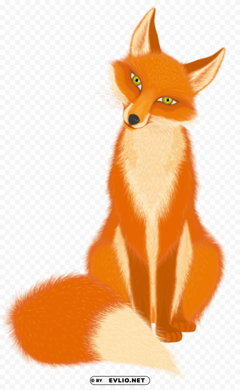  Cartoon Fox Transparent PNG Isolated Object