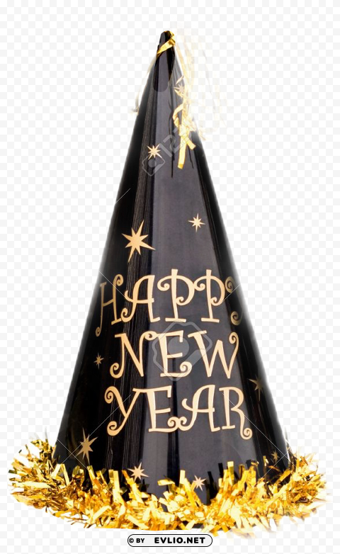 happy new year hat Isolated Character with Transparent Background PNG PNG transparent with Clear Background ID 7fd8b439
