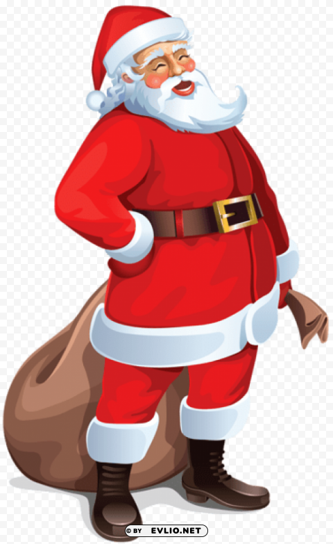 santa claus large Transparent Background PNG Isolated Illustration