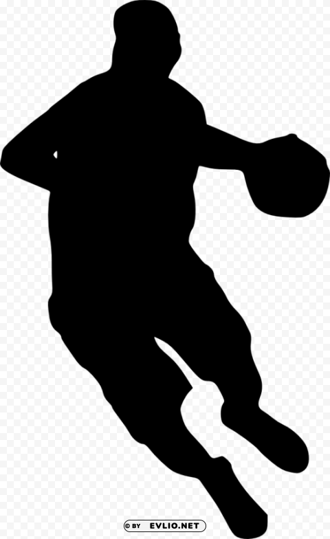 basketball player silhouette Transparent PNG Isolated Subject Matter