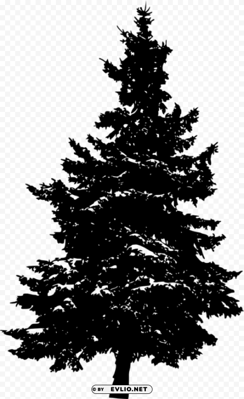 pine tree silhouette Transparent PNG graphics library