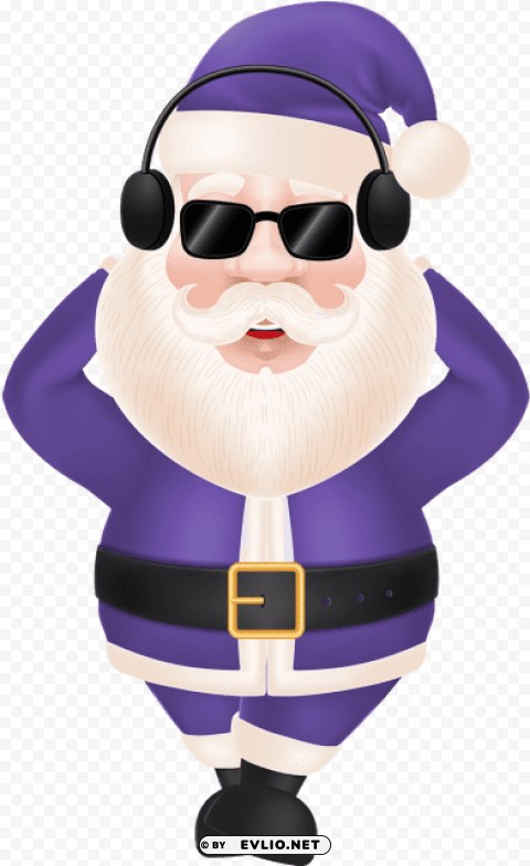 cool purple santa claus christmas character santa - christmas day Transparent PNG images for printing
