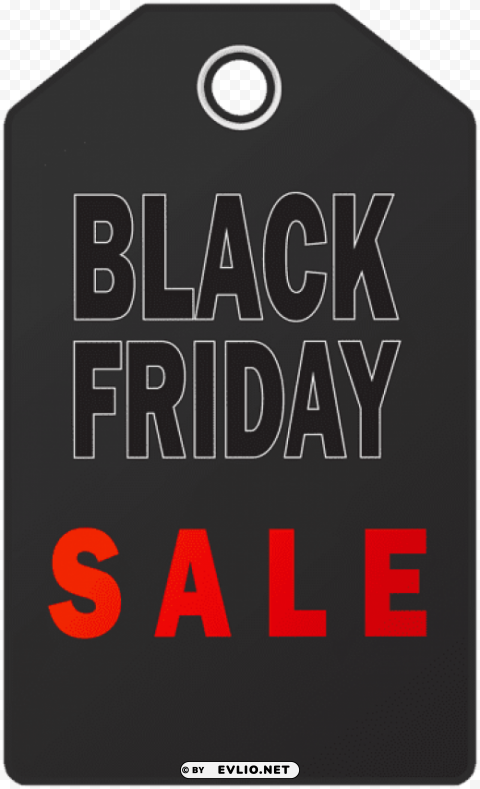 black friday sale tag PNG transparent design