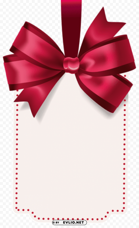 label with red bow template Transparent PNG graphics bulk assortment