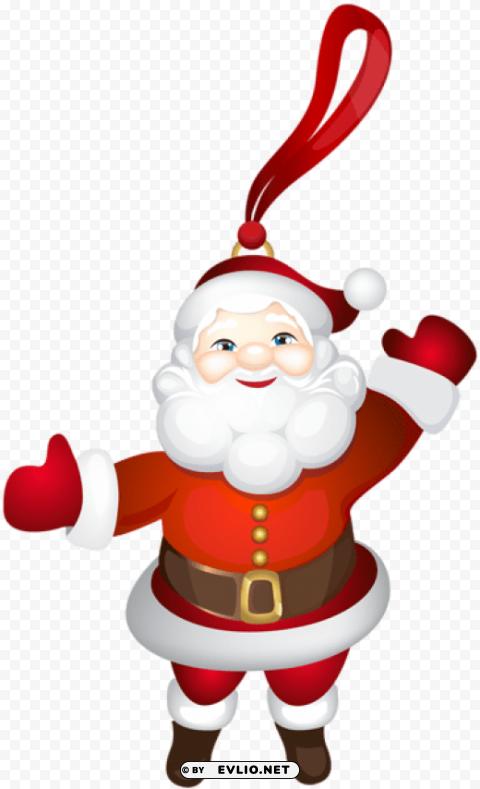 santa claus ornament PNG pictures with no background required