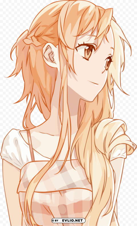 sword art online cute asuna Isolated Element on HighQuality Transparent PNG