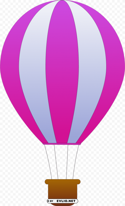 air balloon Isolated Character with Clear Background PNG