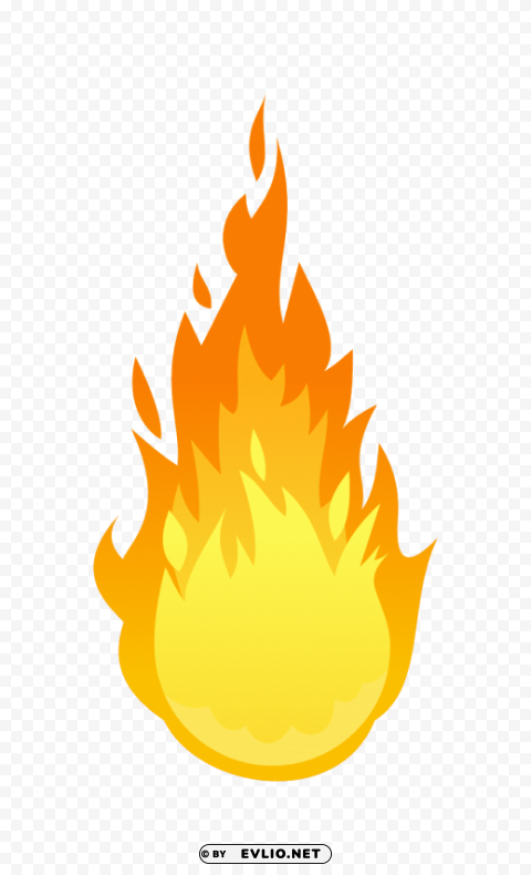 flame Isolated Design Element on Transparent PNG