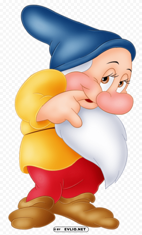 bashful snow white dwarf PNG for social media clipart png photo - abfeb086