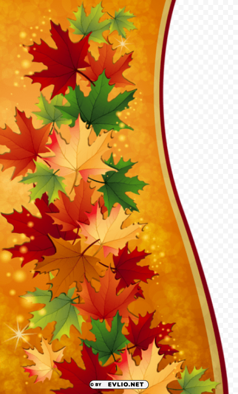 autumn leaves decoration PNG images for websites