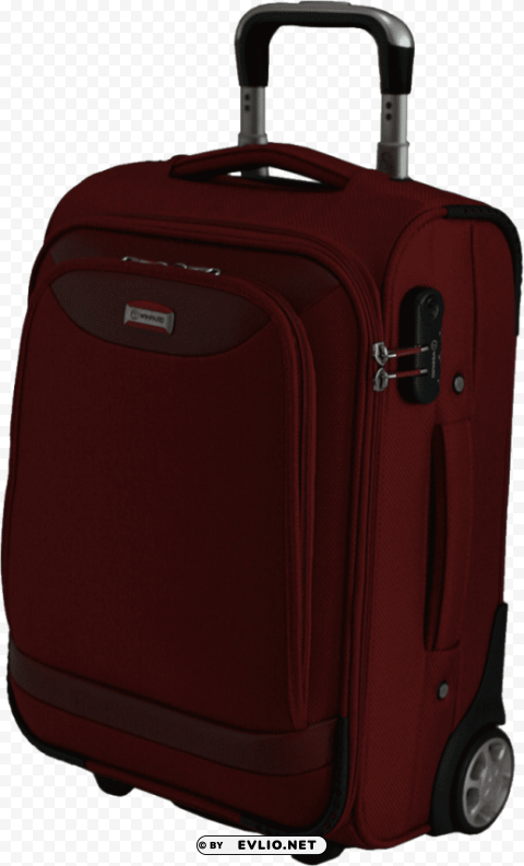 magenda luggage Isolated Element with Clear Background PNG