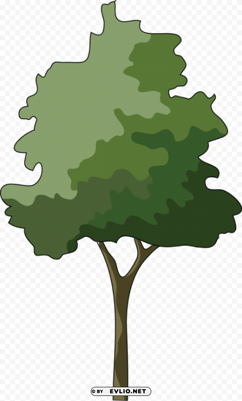 trees in elevation for photoshop PNG images with transparent backdrop
