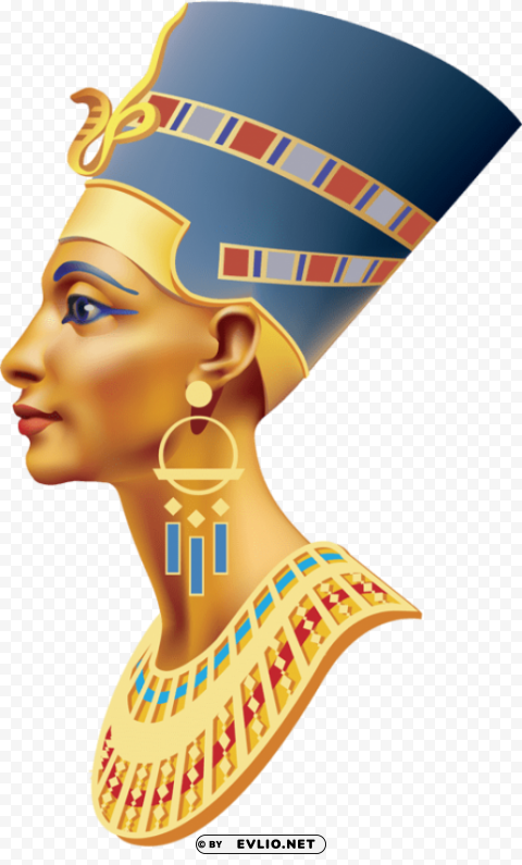 Nefertiti icon PNG images for printing