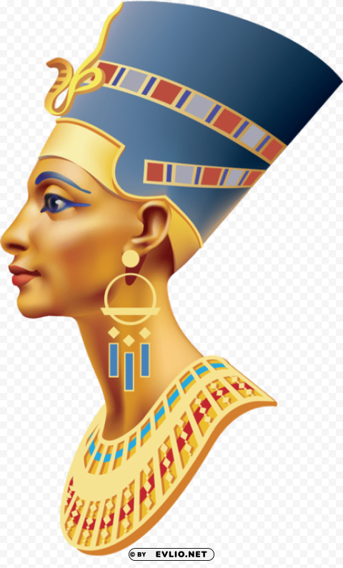 Nefertiti Icon PNG Images For Printing