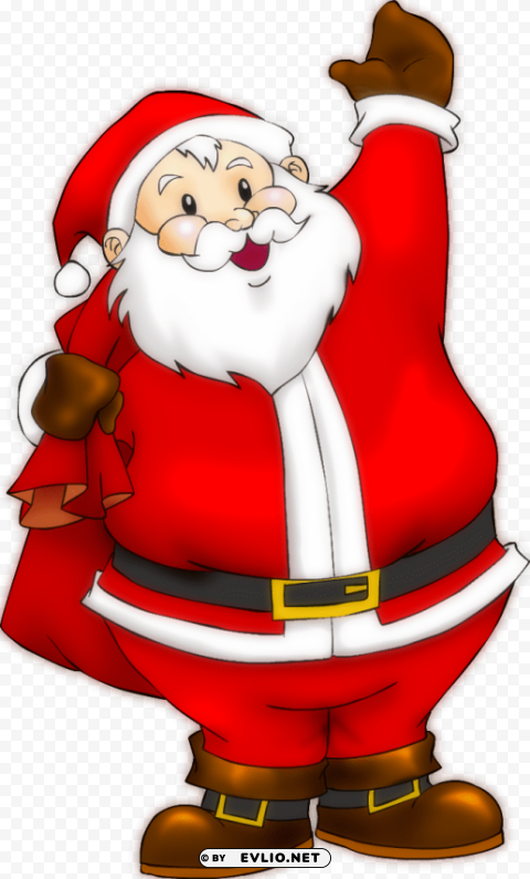 top santa claus PNG files with clear backdrop collection
