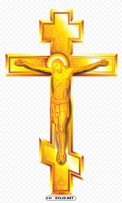 Gold Cross PNG Images Free