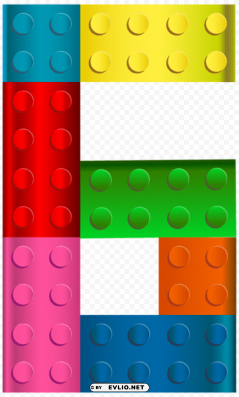 lego number six Alpha channel PNGs