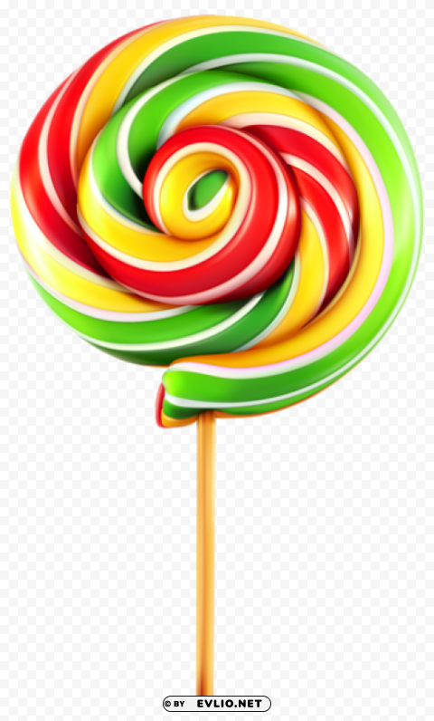 multlor lollipop Isolated PNG Image with Transparent Background