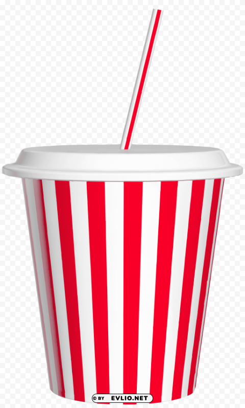 drink cup with straw PNG Graphic with Isolated Design