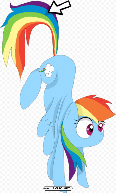 rainbow dash Clear Background PNG Isolated Graphic Design