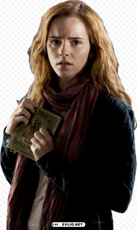hermione worried with book Free PNG images with transparent layers