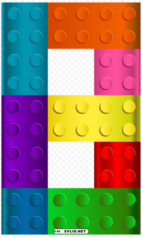 lego number eight CleanCut Background Isolated PNG Graphic