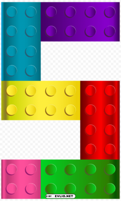 lego number five Transparent PNG Object Isolation