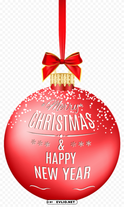 merry christmas ball Isolated Subject with Clear Transparent PNG