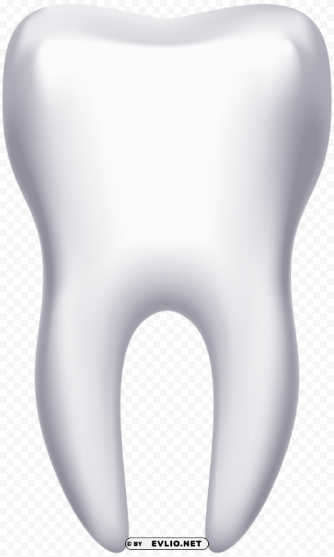 white tooth PNG with transparent overlay