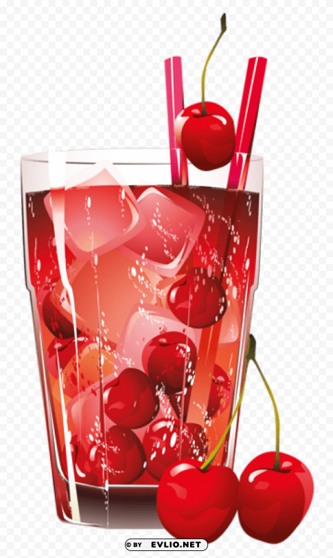 Glass Of Cherry Juice Free PNG Images With Transparency Collection