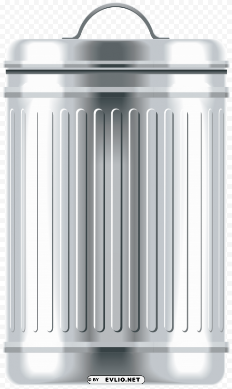 Metal Trash Can PNG Transparent Designs