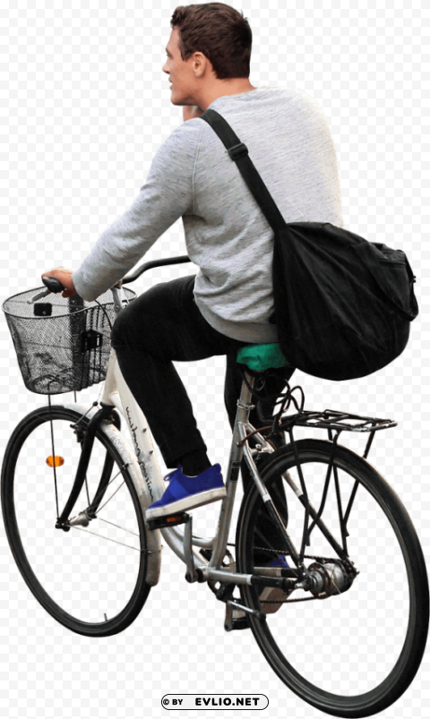 Transparent background PNG image of on his bike PNG no background free - Image ID 90425407