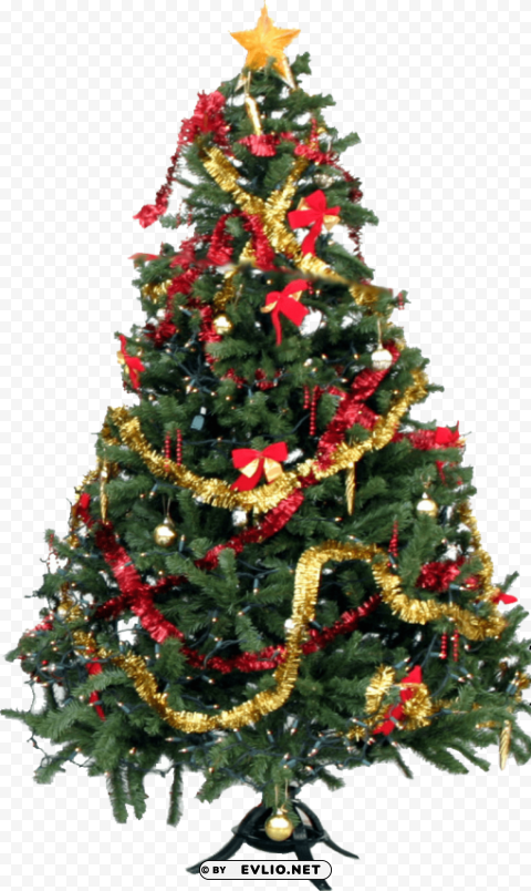 christmas tre Isolated PNG Element with Clear Transparency