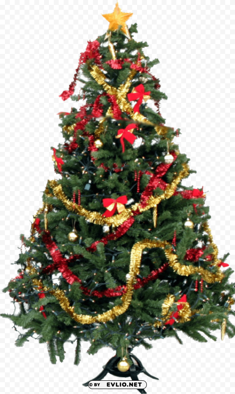 Christmas Tre Isolated PNG Element With Clear Transparency