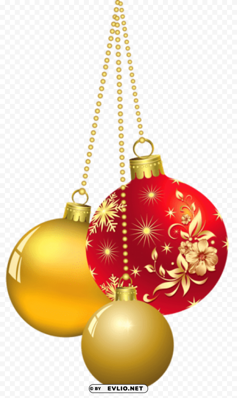 transparent christmas ornaments PNG for personal use