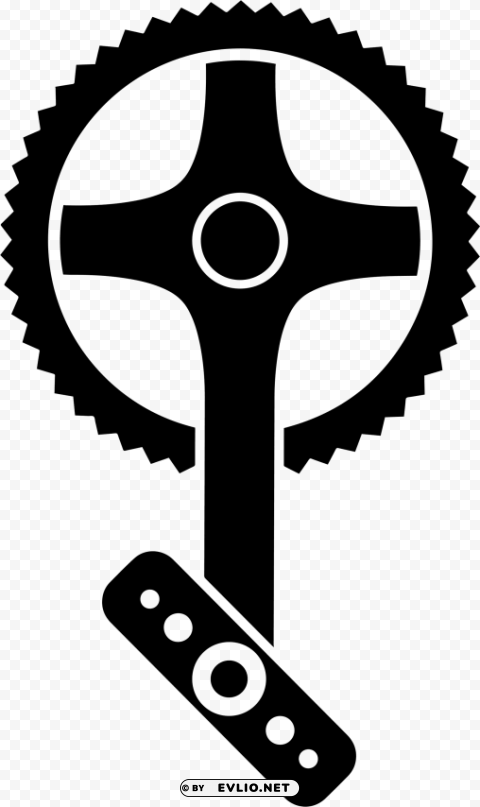 bike pedal and crank Clear Background PNG with Isolation