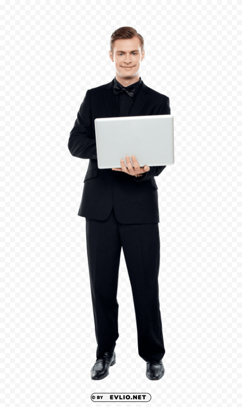 Transparent background PNG image of men with laptop Transparent graphics - Image ID 536d8ca4