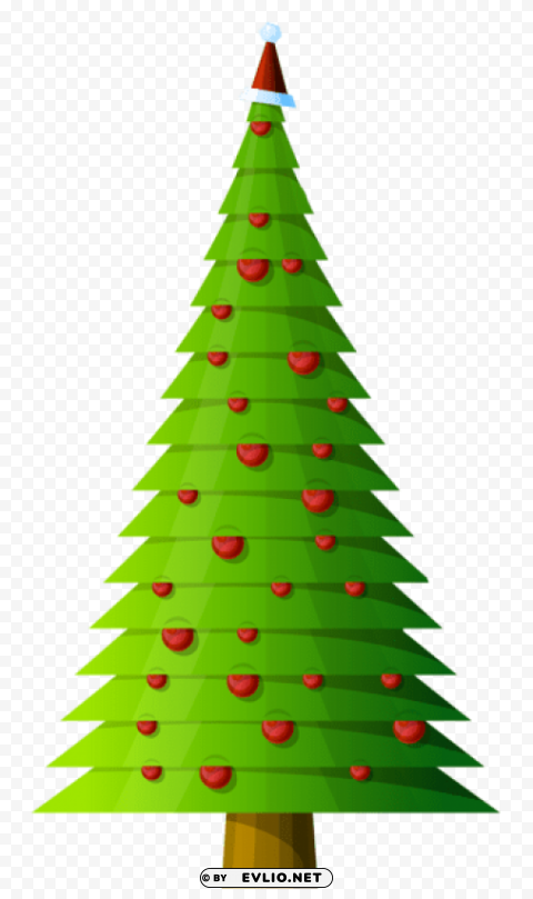 christmas tree modern style transparent PNG images without licensing