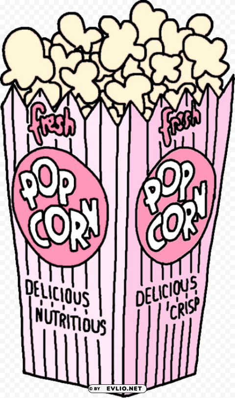 popcorn PNG images with alpha transparency layer