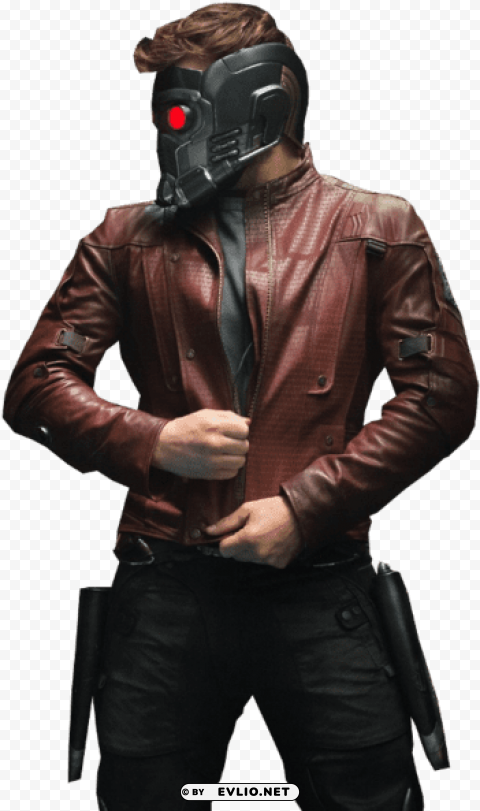 star-lord - guardians of the galaxy starlord chris pratt red slim HighResolution PNG Isolated Illustration