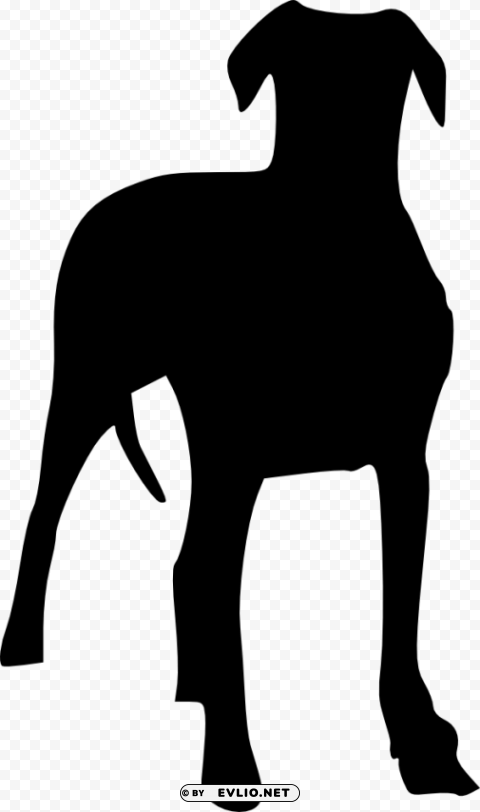 dog silhouette PNG for digital art